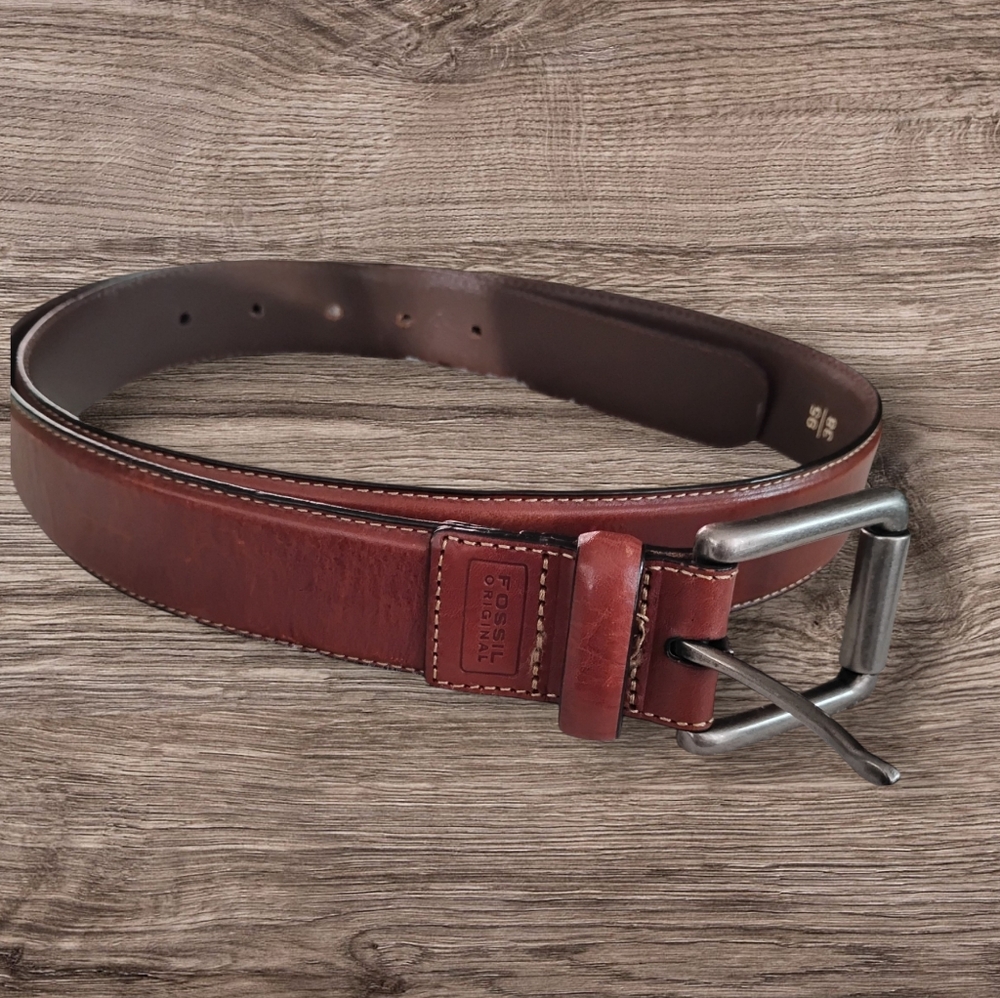 Fossil Quality Brown Leather Belt